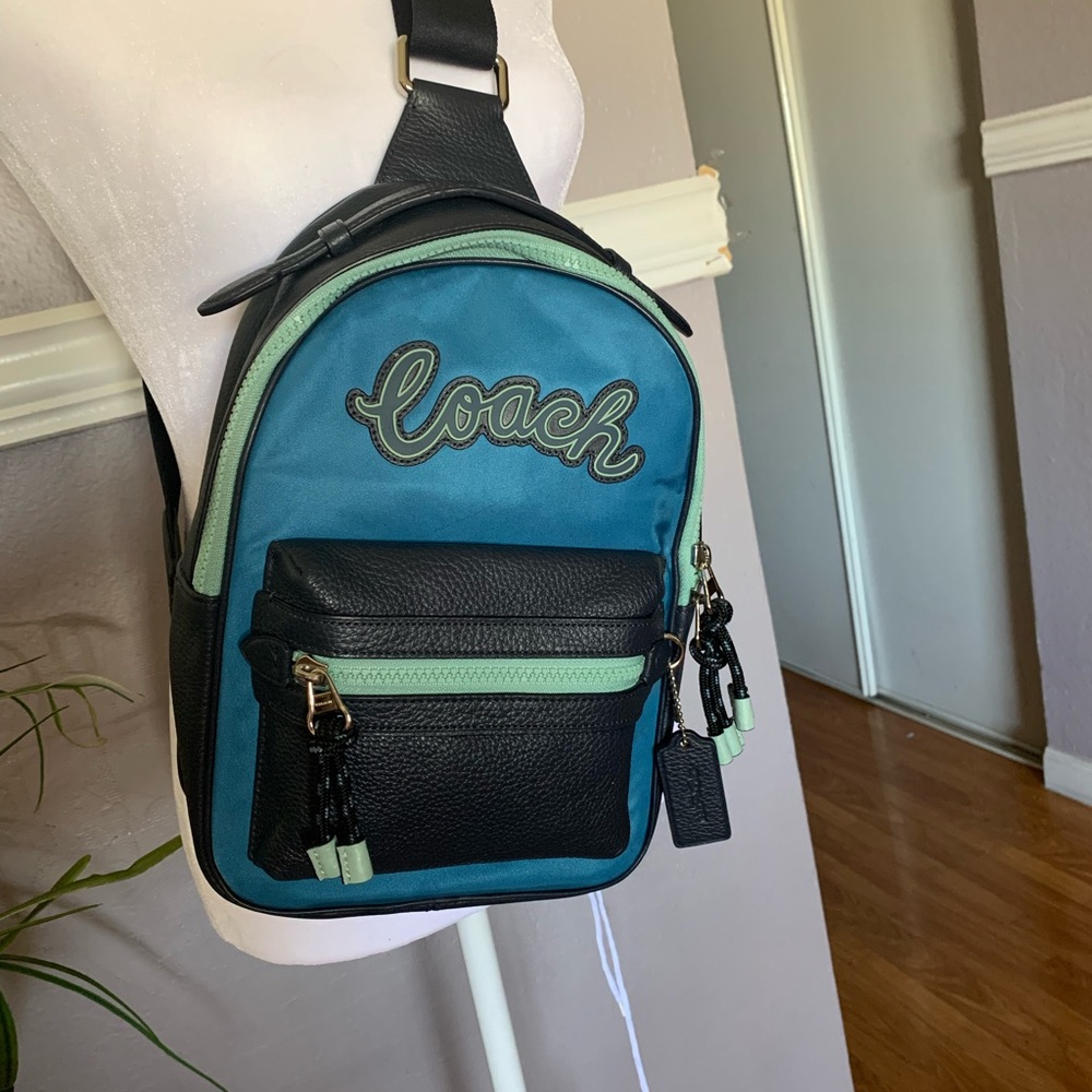 Coach  Sling Medium Charlie Leather
Nylon Backback - Picture 3 of 10
